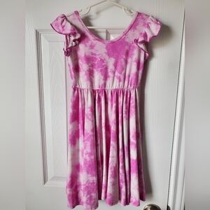 Dot Dot Smile Pink Tie Dye Dress 5/6